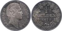 Bayern 1/2 Gulden Ludwig II. 1864-1886. -