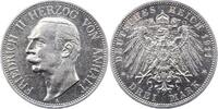 Anhalt 3 Mark Friedrich II. 1904-1918. -