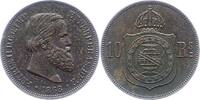 Brasilien 10 Reis Pedro II 1831-1889. -