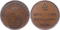 Dänemark 2 Rigsbank Skilling Frederik VI. 1808-1839. -