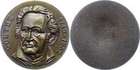 Personenmedaillen Einseitige Bronzemedaille Goethe, Johann Wolfgang von *1749 Frankfurt, +1832. -