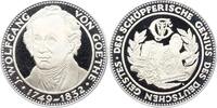 Personenmedaillen Silbermedaille Goethe, Johann Wolfgang von *1749 Frankfurt, +1832. -