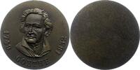 Personenmedaillen Einseitige Bronzemedaille Goethe, Johann Wolfgang von *1749 Frankfurt, +1832. -