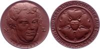 Reformation Braune Porzellanmedaille 500. Geburtstag von Martin Luther 1983. -