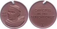 Reformation Porzellanmedaille 450-Jahrfeier der Reformation 1967. -