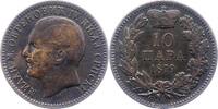 Serbien 10 Para Milan IV. Obrenowitsch 1868-1882. -