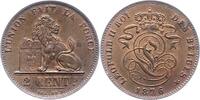 Belgien-Königreich 2 Centimes Leopold II. 1865-1909. -