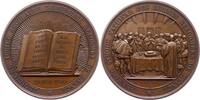Reformation Bronzemedaille 300 Jahrfeier der Reformation in Frankreich 1859. -