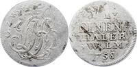 Wied-Runkel 1/6 Taler Johann Ludwig Adolf 1706-1762. -