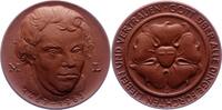 Reformation Braune Porzellanmedaille 500. Geburtstag von Martin Luther 1983. -