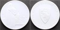 Reformation Weiße Porzellanmedaille 1 500. Geburtstag von Martin Luther 1983. -