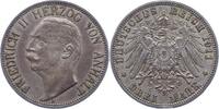 Anhalt 3 Mark Friedrich II. 1904-1918. -