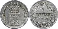 Bayern Kreuzer Ludwig II. 1864-1886. -