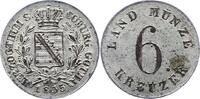 Sachsen-Coburg-Gotha 6 Kreuzer Ernst I. 1806-1844. -