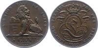 Belgien-Königreich 5 Centimes Leopold I. 1830-1865. -