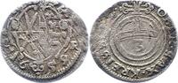 Sachsen-Albertinische Linie 3 Pfennig Johann Georg II. 1656-1680. -