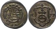Sachsen-Albertinische Linie Pfennig Johann Georg II. 1656-1680. -