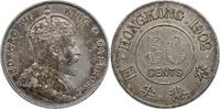 Hong-Kong 50 Cents Edward VII. 1901-1910. -