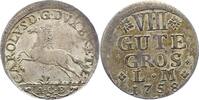 Braunschweig-Wolfenbüttel 8 Gute Groschen Karl I. 1735-1780. -