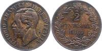 Italien-Königreich 2 Centesimi Vittorio Emanuele II. 1861-1878. -