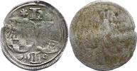 Henneberg, Grafschaft Einseitiger Pfennig zu 3 Heller Wilhelm V. 1495-1559. -