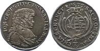 Sachsen-Albertinische Linie 1/6 Taler Johann Georg II. 1656-1680. -
