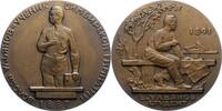 Personenmedaillen Bronzemedaille Lenin, Wladimir Iljitsch *1870 Simbisk, + 1924 Gorki bei Moskau, Russischer kommunistischer Politiker. -