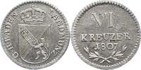 Baden-Durlach 6 Kreuzer Karl Friedrich 1806-1811. -