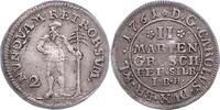 Braunschweig-Wolfenbüttel 2 Mariengroschen Feinsilber Karl I. 1735-1780. -
