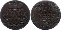 Münster-Bistum 3 Pfennig Clemens August von Bayern 1719-1761. -