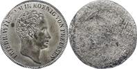 Brandenburg-Preußen Zinnabschlag vom Stempel der Vorderseite des Probe Friedrich Wilhelm III. 1797-1840. -