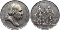 Frankreich Silbermedaille Louis XVIII. 1814-1824. -