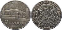 Estland 2 Krooni Republik 1918-1941. -