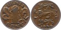 Estland 1 Sent Republik 1918-1941. -