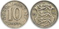Estland 10 Senti Republik 1918-1941. -