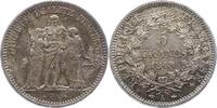 Frankreich 5 Francs Zweite Republik 1848-1852. -