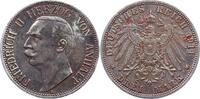 Anhalt 3 Mark 1911 A Friedrich II. 1904-1918. Berieben, VF