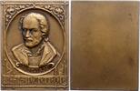 Personenmedaillen Einseitige Bronzeplakette Melanchthon, Philipp *1497 Bretten/Unterpfalz, +1560 Wittenberg, deutscher Humanist und Reformator. -