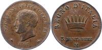 Italien-Königreich (unter Napoleon) 3 Centesimi Napoleon I. 1804-1814. -