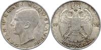 Jugoslawien 20 Dinara Peter II. 1934-1945. -