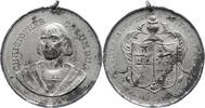 Personenmedaillen Zinnmedaille Columbus, Christoph *1451 Genua, +1506 Valladolid, genuesischer Seefahrer, entdeckte Amerika. -