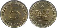 Münzen der Bundesrepublik Deutschland 5 Pfennig Mark 1945-2001. -