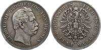Hessen 5 Mark Ludwig III. 1848-1877. -