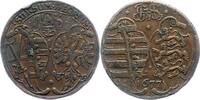Sachsen-Albertinische Linie Rechenpfennig Johann Georg II. 1656-1680. -