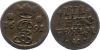 Hildesheim-Bistum 4 Pfennig Jobst Edmund von Brabeck 1688-1702. -