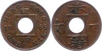 Hong-Kong 1 Mil Victoria 1841-1901. -