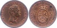 Dänemark 3 Skilling Frederik VI. 1808-1839. -