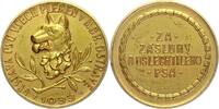 Tschechoslowakei Vergoldete Bronzemedaille -