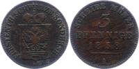 Schwarzburg-Sondershausen 3 Pfennig Günther Friedrich Karl II. 1835-1880. -