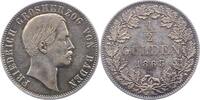 Baden-Durlach 1/2 Gulden Friedrich I. 1852-1907. -